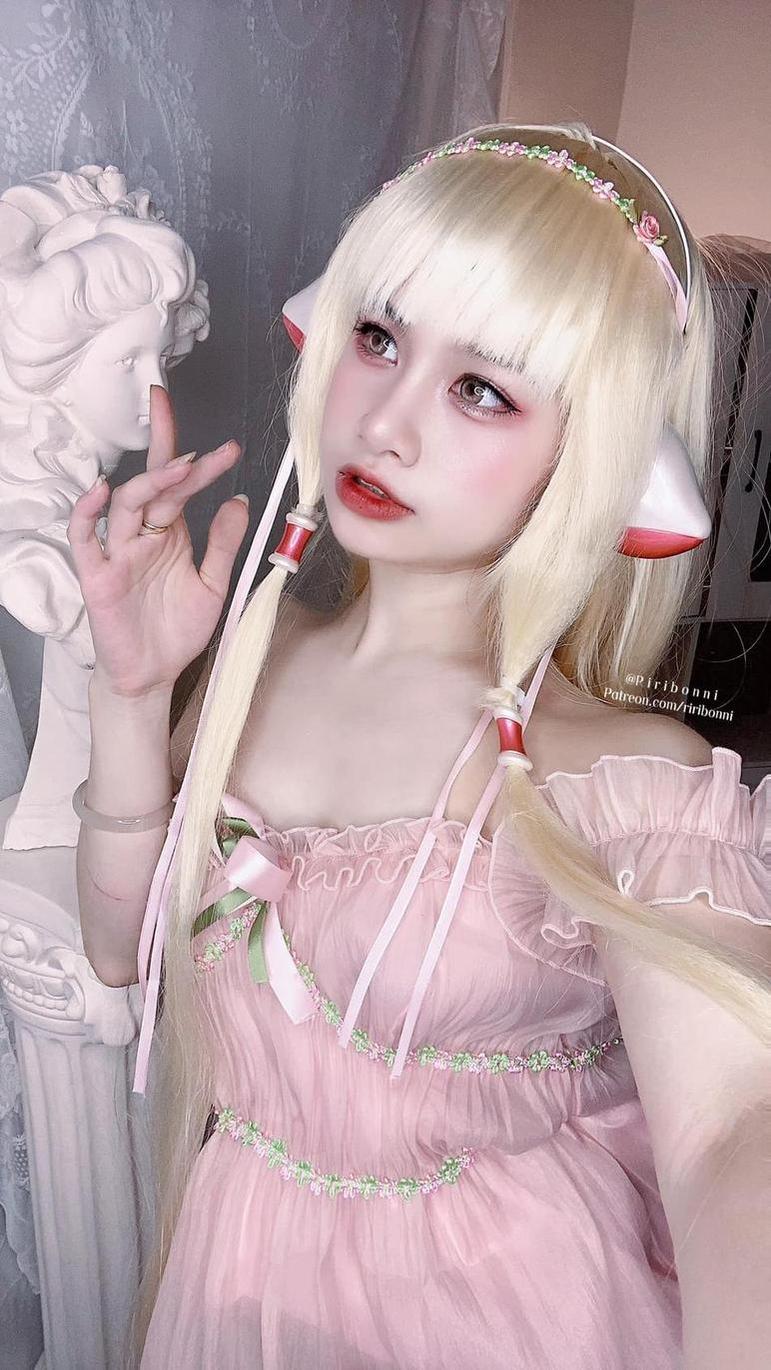 riribonni神里绫华cosplay图包：日系动漫中最受欢迎的女角色全都有