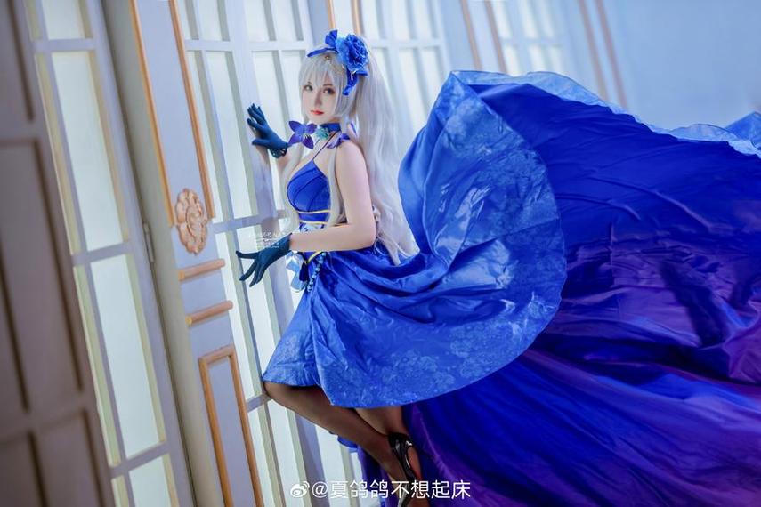 微博夏鸽鸽cos化妆师专属照片，看她变美变可爱