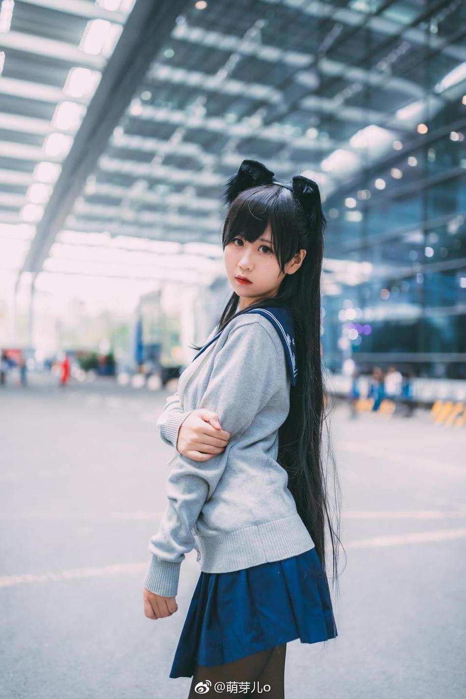 萌芽儿jk百合，拥有别样光影的图片。